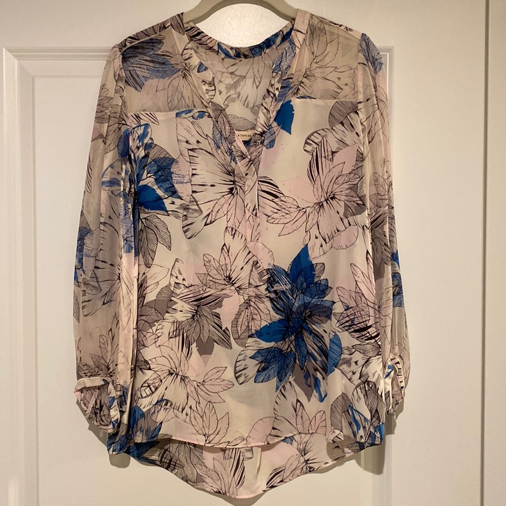 Rebecca Taylor Silk Floral Top